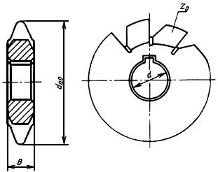 ГОСТ 28281-89 Фрезы дисковые для нарезания зубьев звездочек к приводным роликовым и втулочным цепям.